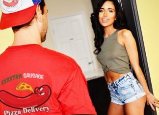 Naomi Woods in "Exxxtra Sausage Pizza Delivery"