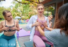 Mind-blowing Blowjob with Charlotte Sins, Delilah Day, and Laney Grey